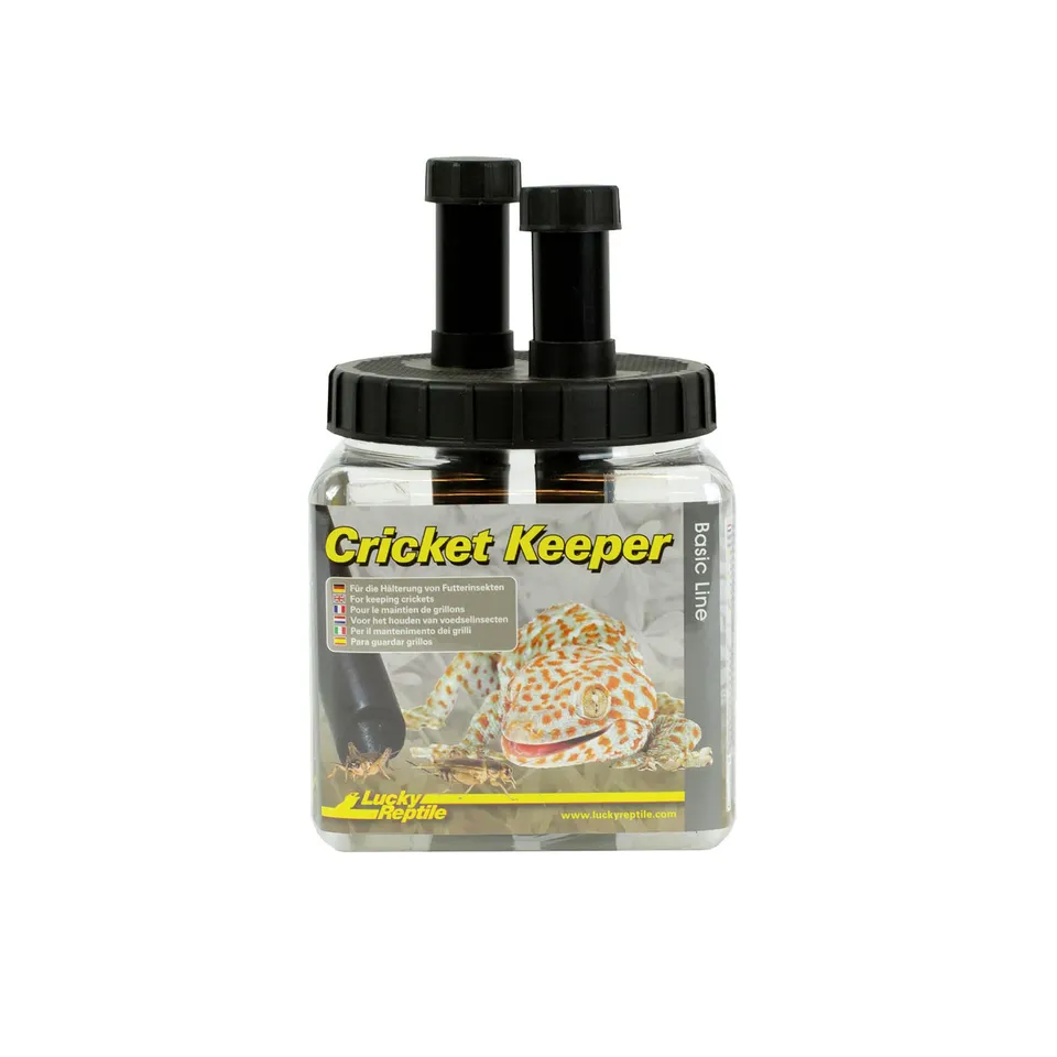 lucky-reptile-cricket-keeper-futterinsektenbox-mit-rohren image 1