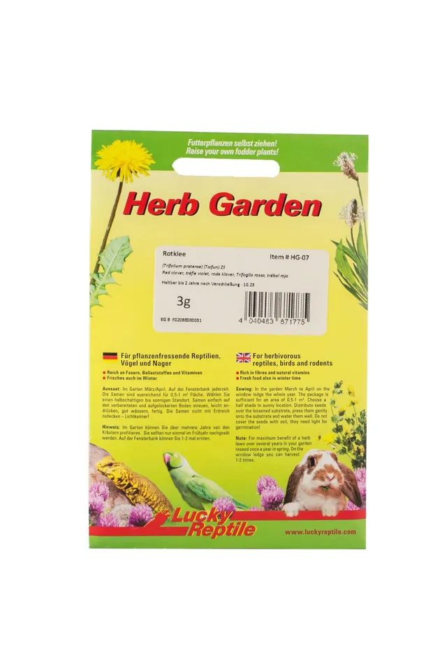 lucky-reptile-hg-07-herb-garden-rotklee-3-g-samenmischung image 1