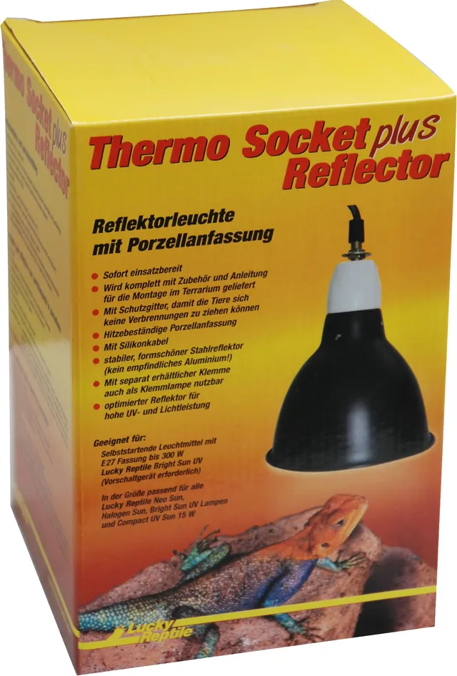lucky-reptile-thermo-socket-plus-reflector-klein-schwarz-e27-bis-300-w image 1